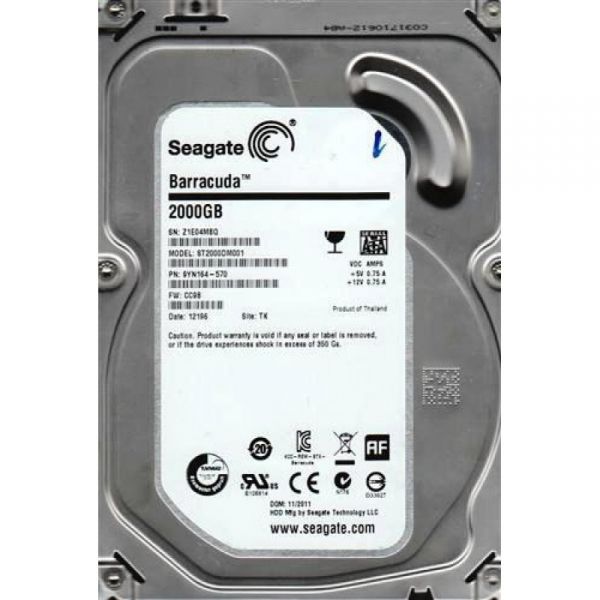 HD Seagate Barracuda ST2000DM001 2TB 7200 RPM 64MB SATA III